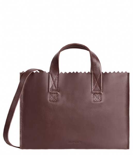 MYOMY  My Paper Bag Mini Handbag Crossbody Aubergine (1076-82)