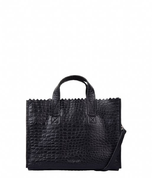 MYOMY  My Paper Bag Mini Handbag Crossbody croco black (10763014)
