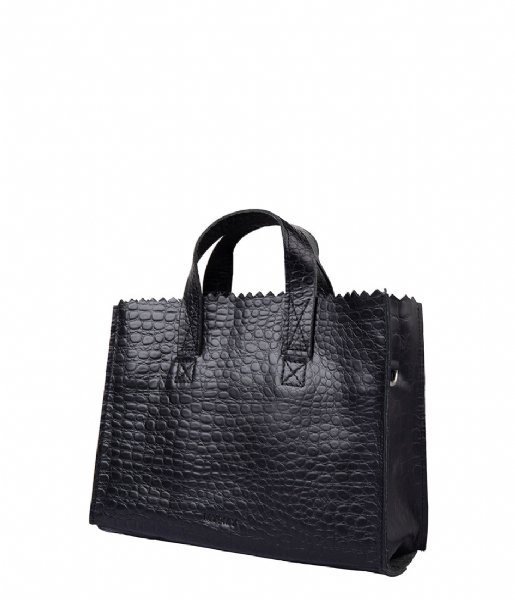 MYOMY  My Paper Bag Mini Handbag Crossbody croco black (10763014)