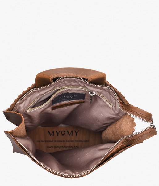 MYOMY  My Paper Bag Backbag Hunter mid brown (1029-0001)