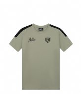 Malelions Junior Sport Transfer T-Shirt Moss Grey-Black (968)