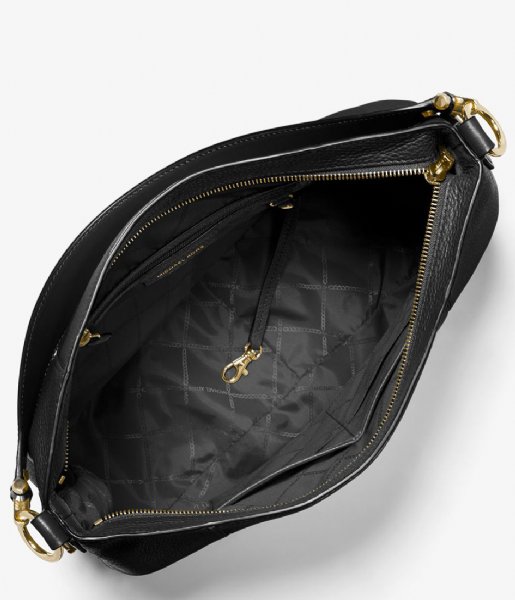 Michael Kors  Brook Large Shoulder Bag black & gold colored hardware