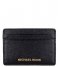 Michael Kors  Jet Set Cardholder black & gold hardware
