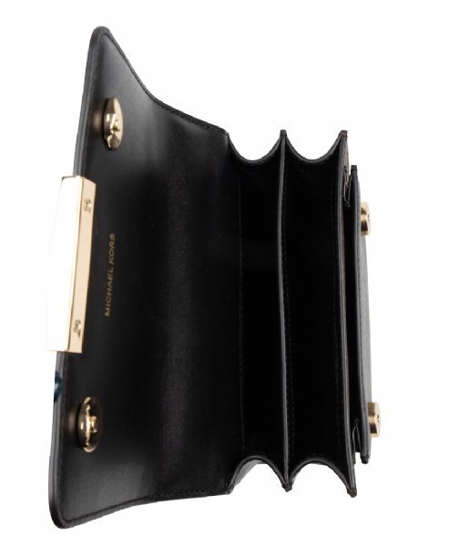 Michael Kors  Jade XS Gusset Crossbody black & gold colored hardware