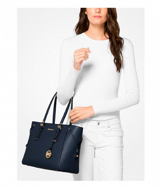 Michael Kors  Voyager Medium Tote admiral & gold colored hardware