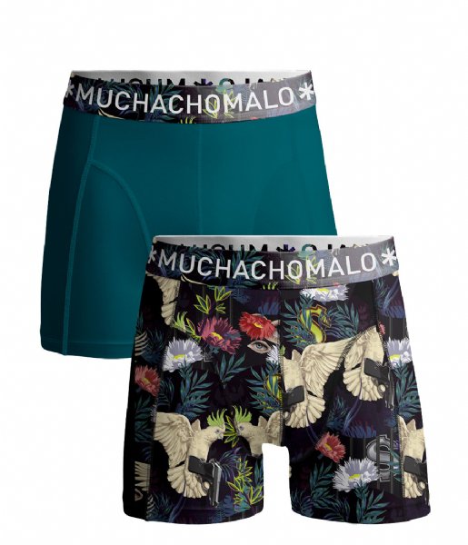 Muchachomalo  2-pack Shorts Baretta Blue Hawai Print Blue (1)