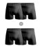 Muchachomalo  Combi 2x2-pack Shorts Microfiber Black Black Black Black (MICR10)