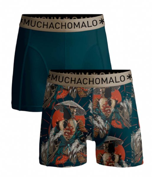 Muchachomalo  2-pack shorts Las Vegas Japan Print Green (06)