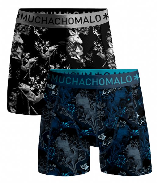 Muchachomalo  2-Pack Shorts Man Deer Print/Green