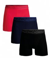 Muchachomalo 3-Pack Boxer Shorts Microfiber Black Blue Red