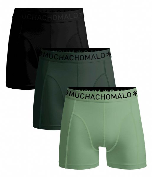 Muchachomalo  3-Pack Short Solid Green Green Black