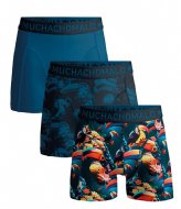 Muchachomalo 3-Pack Boxer Shorts Print-Solid Print Print Blue