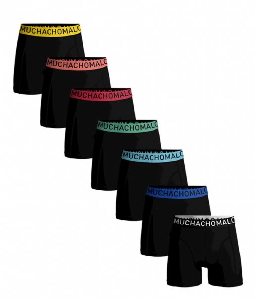 Muchachomalo  7-Pack Light Cotton Solid Black