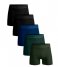 Muchachomalo  Light Cotton Solid 5-Pack Green Green Blue Black Black