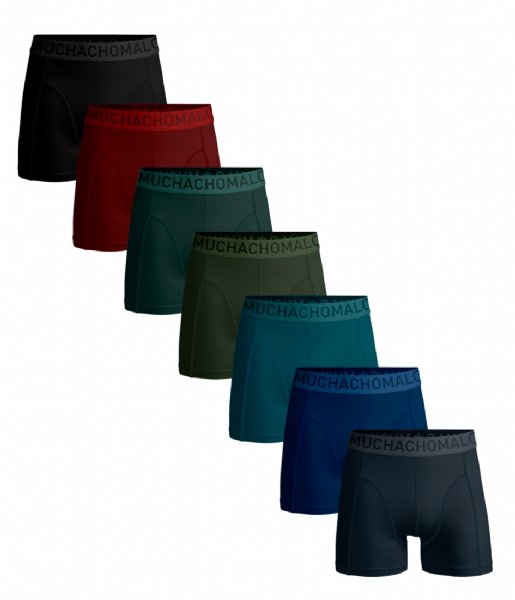 Muchachomalo  Light Cotton Solid 7-Pack Blue Blue Blue Green Green Red Black