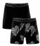 Muchachomalo  Panther Short Print Solid 2-Pack Print Black
