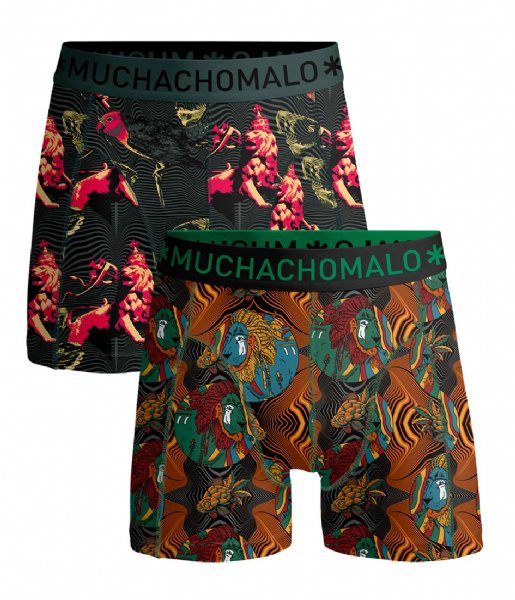 Muchachomalo  Shorts Rastafarian 2-Pack Print Print