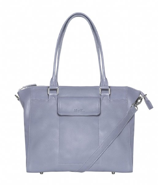 MyK Bags  Bag Marlin Silver Grey