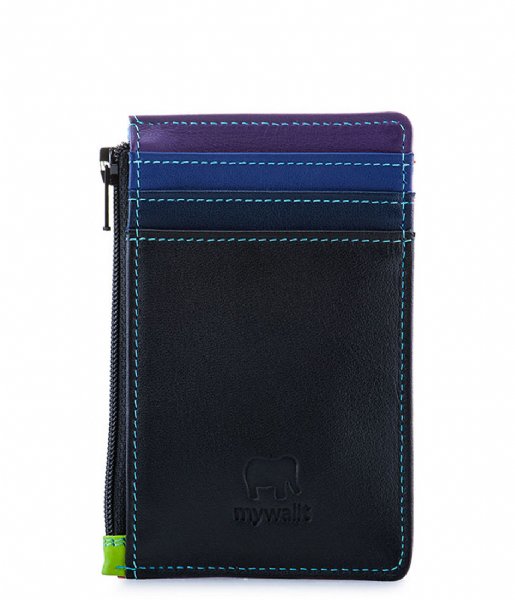 Mywalit  Credit Card Holder w Coin Purse Black Pace (4)