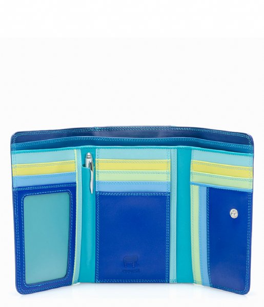 Mywalit  Medium Tri-fold With Outer Zip Purse Seascape (92)