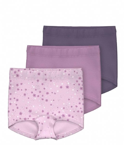 Name It  Tights 3P Winsome Flower 3-Pack Winsome Orchid (#D4B9CB)