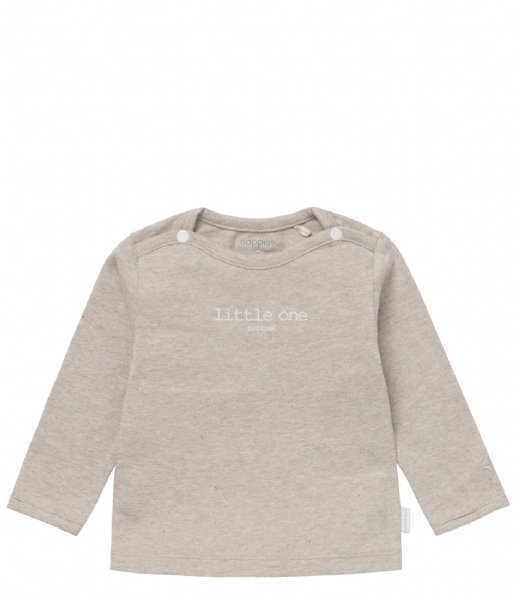 Noppies  Tee Long Sleeve Hester Text Taupe Melange (P757)