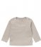 NoppiesTee Long Sleeve Hester Text Taupe Melange (P757)