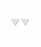 Orelia  Mini Triangle Stud Earrings silver plated (10657)