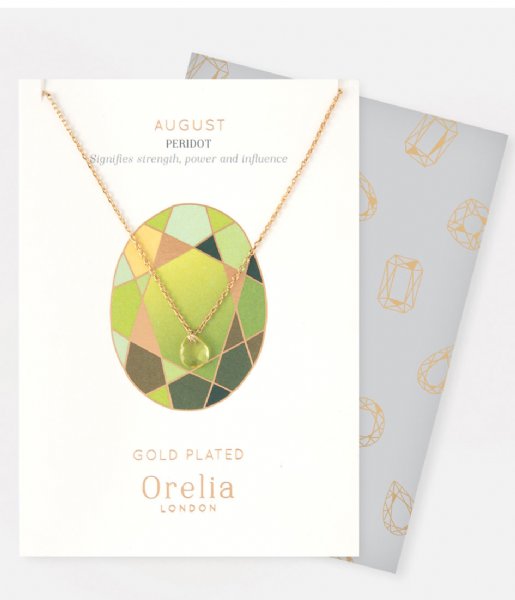 Orelia  August Birthstone Gift Envelope peridot (23164)