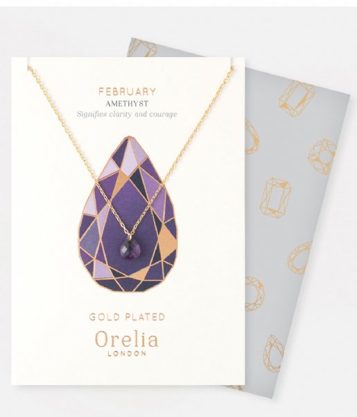 Orelia  February Birthstone Gift Envelope amethyst (23158)