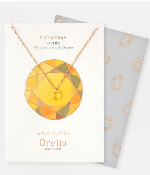 Orelia  November Birthstone Gift Envelope citrine (23167)