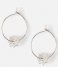 Orelia  Chakra Hoop Earrings silver plated (23002)