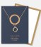Orelia  Hammered Circle Gift Envelope pale gold plated (23170)