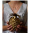 Orelia  Solid Pineapple Necklace pale gold (ORE9603)