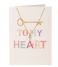 Orelia  Key To My Heart Giftcard pale gold plated (21184)