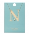 Orelia  Necklace Initial N pale gold plated (21150)