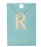 Orelia  Necklace Initial R pale gold plated (21158)