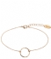 Orelia  Open Circle Chain Bracelet pale gold (20003)