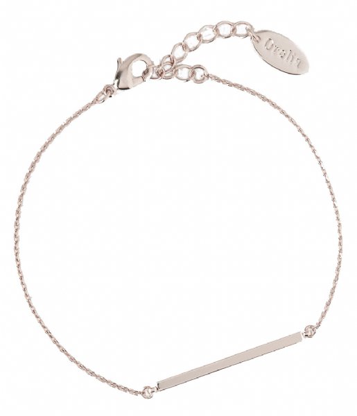 Orelia  Horizontal Bar Chain Bracelet silver plated (22743)