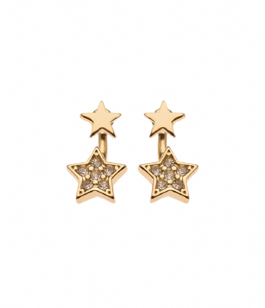 Orelia  Star Front And Back Earrings crystal (ORE20239)