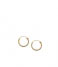 Orelia  Micro Hoop Earrings pale gold plated (9314)