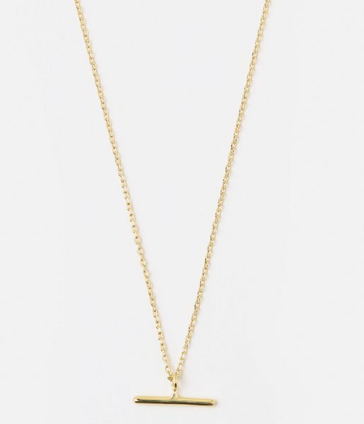 Orelia  T-Bar Ditsy Necklace gold plated (ore25056)