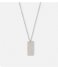 Orelia  Clean Metal Tag Ditsy Necklace silver plated (ORE24110)