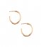 Orelia  Chunky Mid Size Hoops pale gold plated (ORE24000)