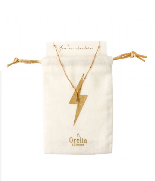 Orelia  Electric Lightning Gift Pouch pale gold plated (ORE25167)