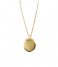 Orelia  Mini Locket Short Necklace pale gold plated (ORE25158)