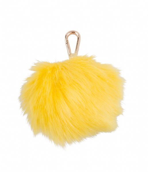 Pauls Boutique  Large Fur Pom Trinkets Gold yellow