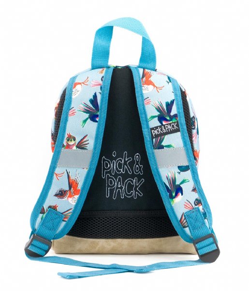 Pick & Pack  Birds Backpack XS Dusty blue (71)
