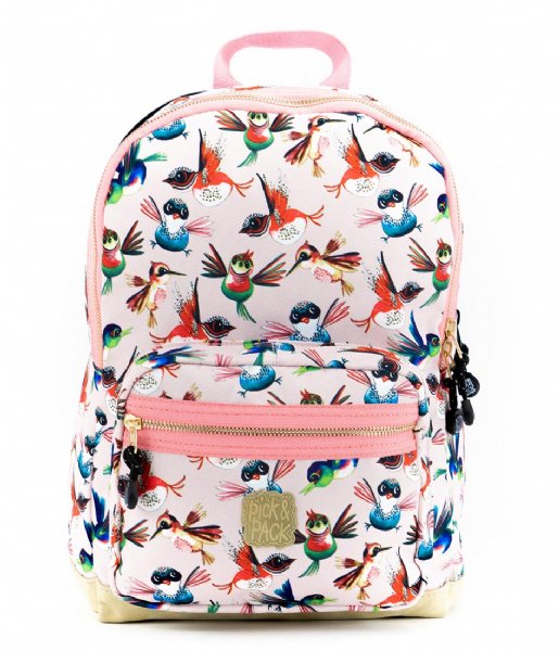Pick & Pack  Birds Backpack M 13 Inch Soft pink (10)