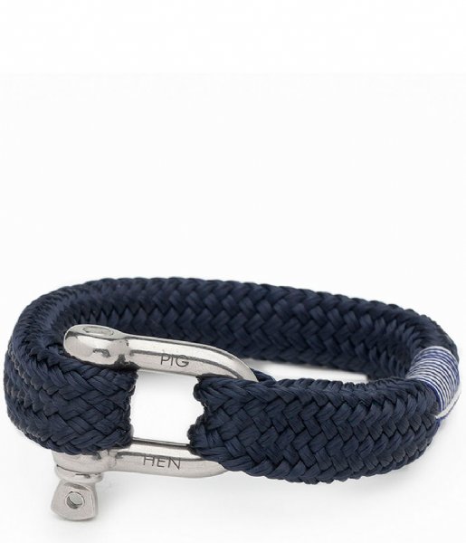 Pig and Hen  Fat Fred 18 cm navy silver